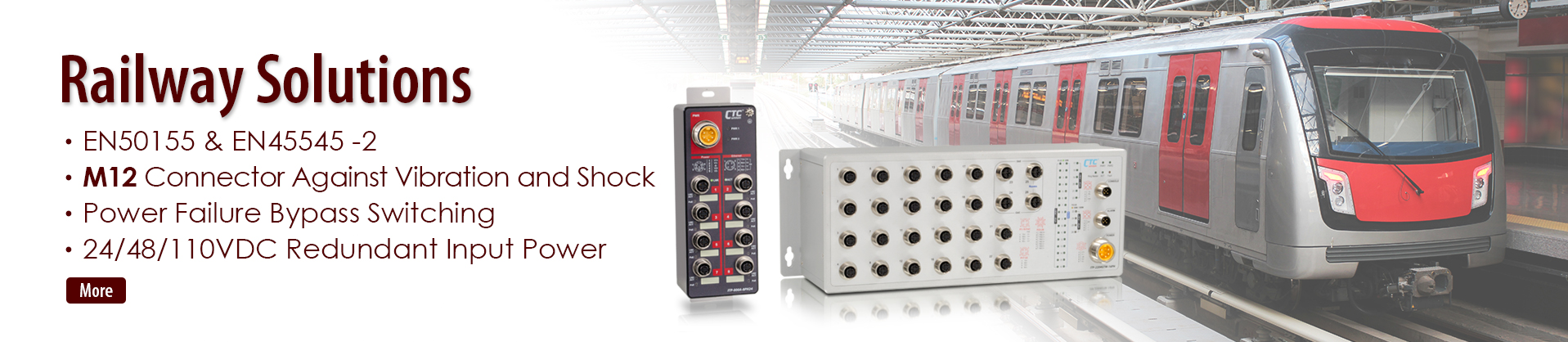 INDUSTRIAL CONNECTIVITY Rugged Railway Switch